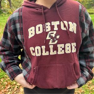 Boston College upcycled hoodie